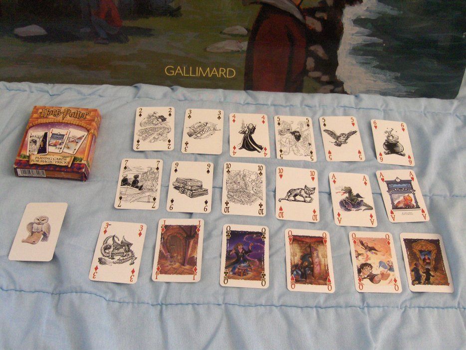 carte de jeu harry potter